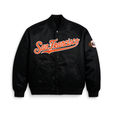 San Francisco Giants Black Satin Varsity Jacket, JacketnJoint