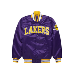 Los Angeles Lakers Showtime satin jacket purple yellow, JacketnJoint