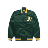 Oakland Athletics heritage satin varsity bomber jacket, JacketnJoint