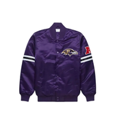 Baltimore Ravens purple satin jacket official NFL apparel, JacketnJoint
