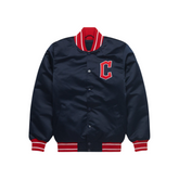 Cleveland Guardians retro satin bomber varsity jacket, JacketnJoint