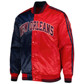 New Orleans Pelicans retro satin jacket official NBA fanwear, JacketnJoint