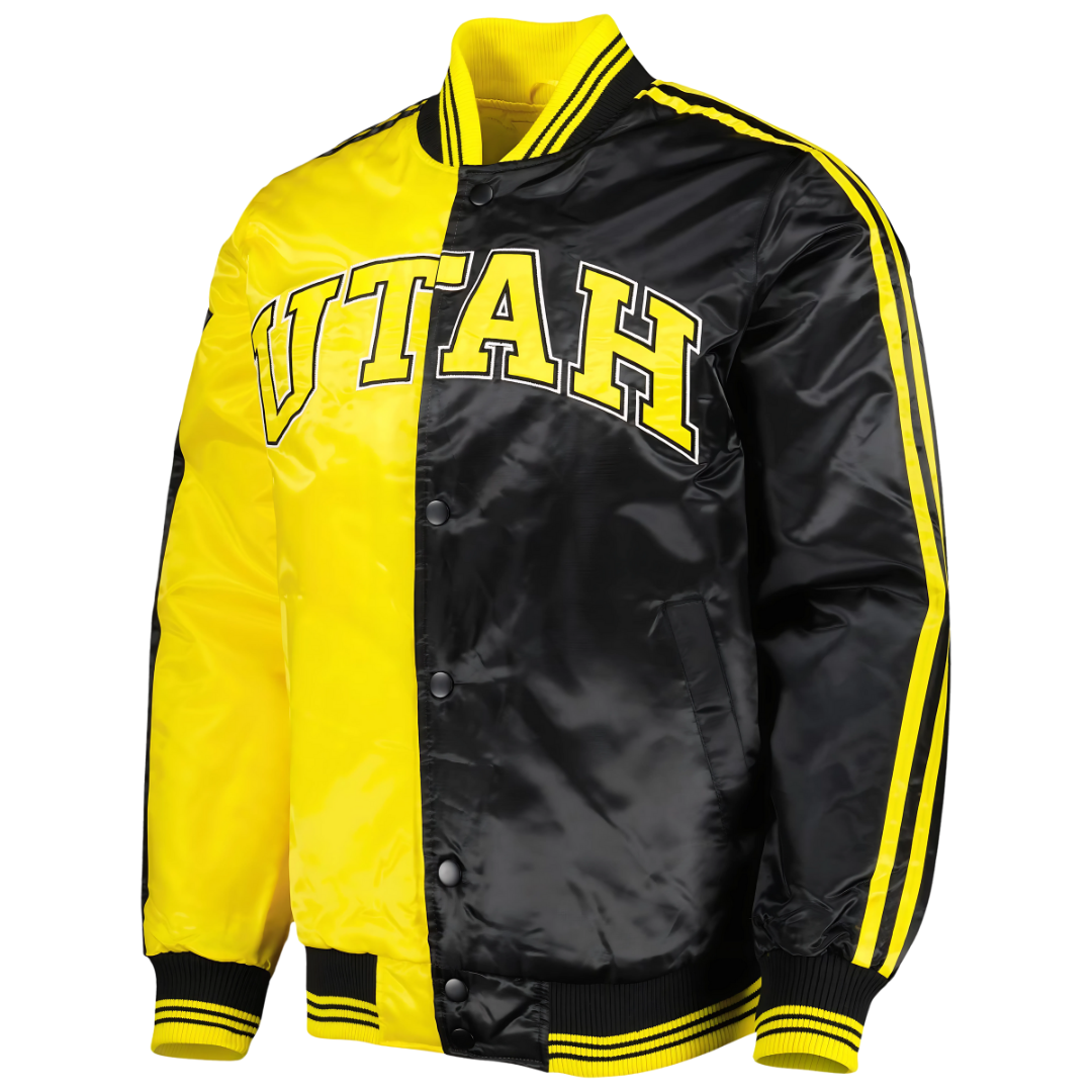 jazz gear Utah Jazz NBA Premium Satin Varsity Jacket