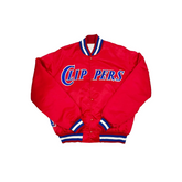 Los Angeles Clippers retro satin jacket official NBA fanwear, JacketnJoint