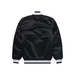 Chicago White Sox Satin Bomber Jacket – Black Edition | MLB Fanwear, JacketnJoint