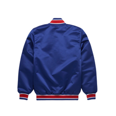 Chicago Cubs Royal Blue Satin Bomber Jacket – Classic MLB Style, JacketnJoints