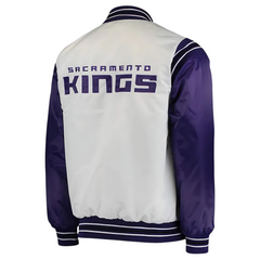 Sacramento Kings official NBA satin jacket with team logo, JacketnJoint