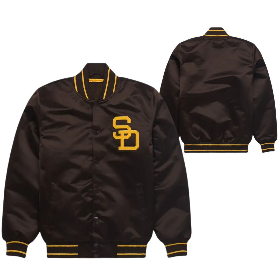 San Diego Padres Satin Jacket for Baseball Fans, JacketnJoint