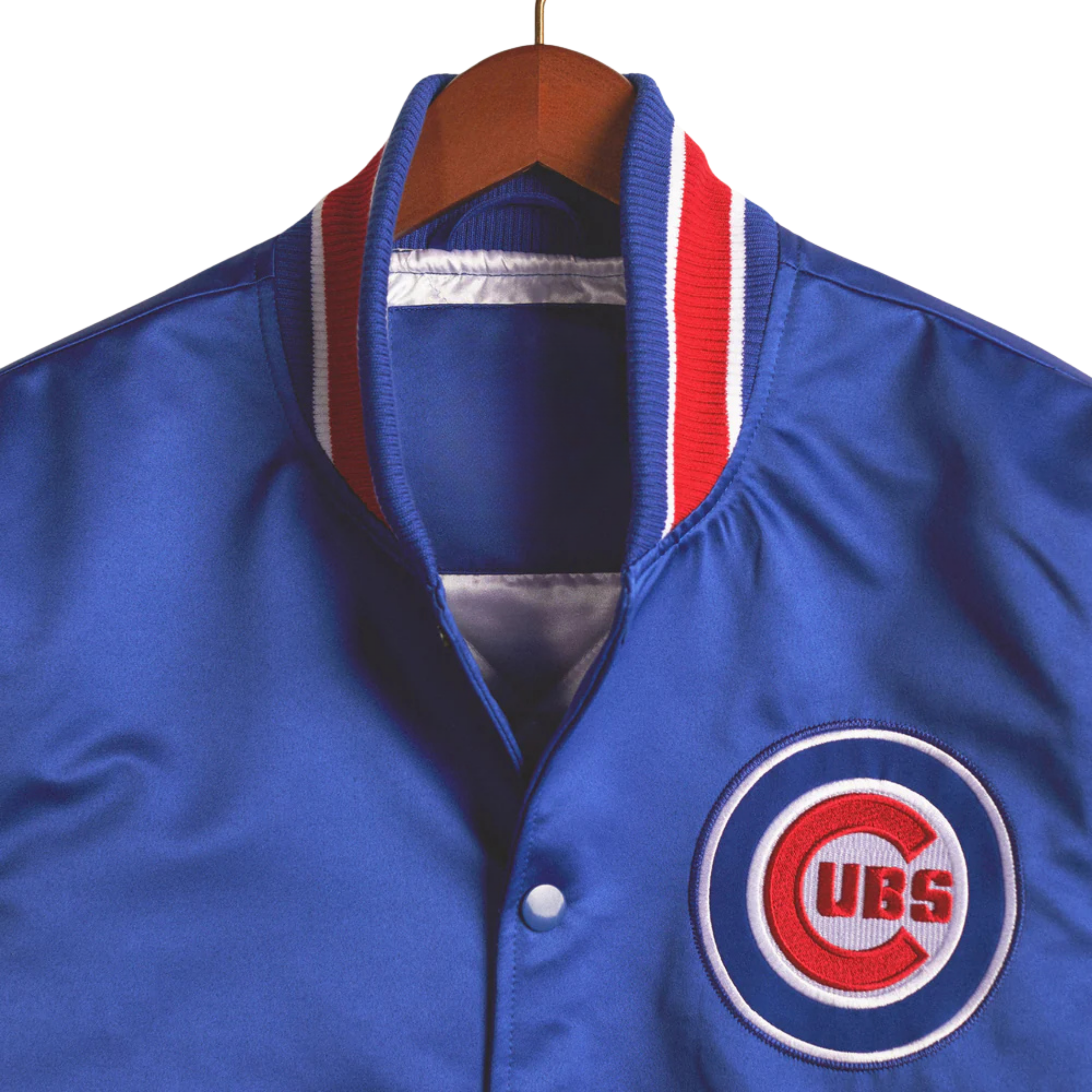 Chicago Cubs Bomber Jacket Logo Embroidery – Royal Blue