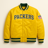 Bay Packers heritage varsity jacket NFL fan gear, JacketnJoint