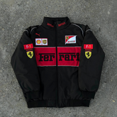 Black Ferrari F1 Racing Jacket official Formula 1 fanwear, JacketnJoint
