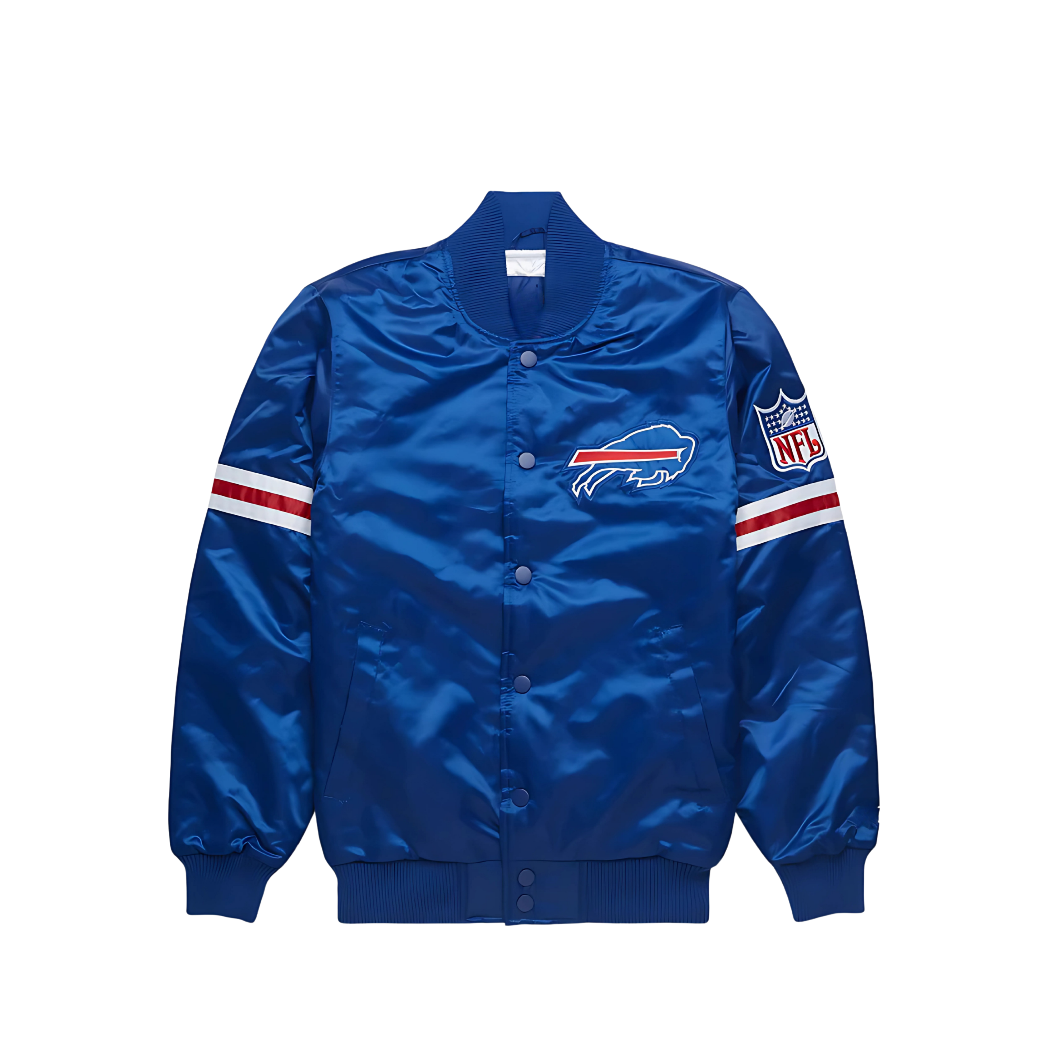 Buffalo Bills NFL Classic Satin Varsity Jacket | JacketnJoint