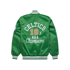 Boston Celtics Heritage Edition satin jacket back view official NBA gear, JacketnJoint