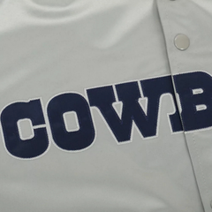Dallas Cowboys retro football jacket in silver, JacketnJoint