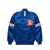 Denver Broncos Retro Satin Jacket front view, JacketnJoint