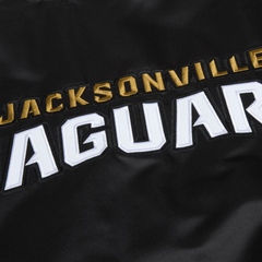 Official Jaguars Black Satin NFL Fan Jacket, JacketnJoint