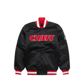 Kansas City Chiefs black bomber jacket official NFL fan gear, JacketnJoint