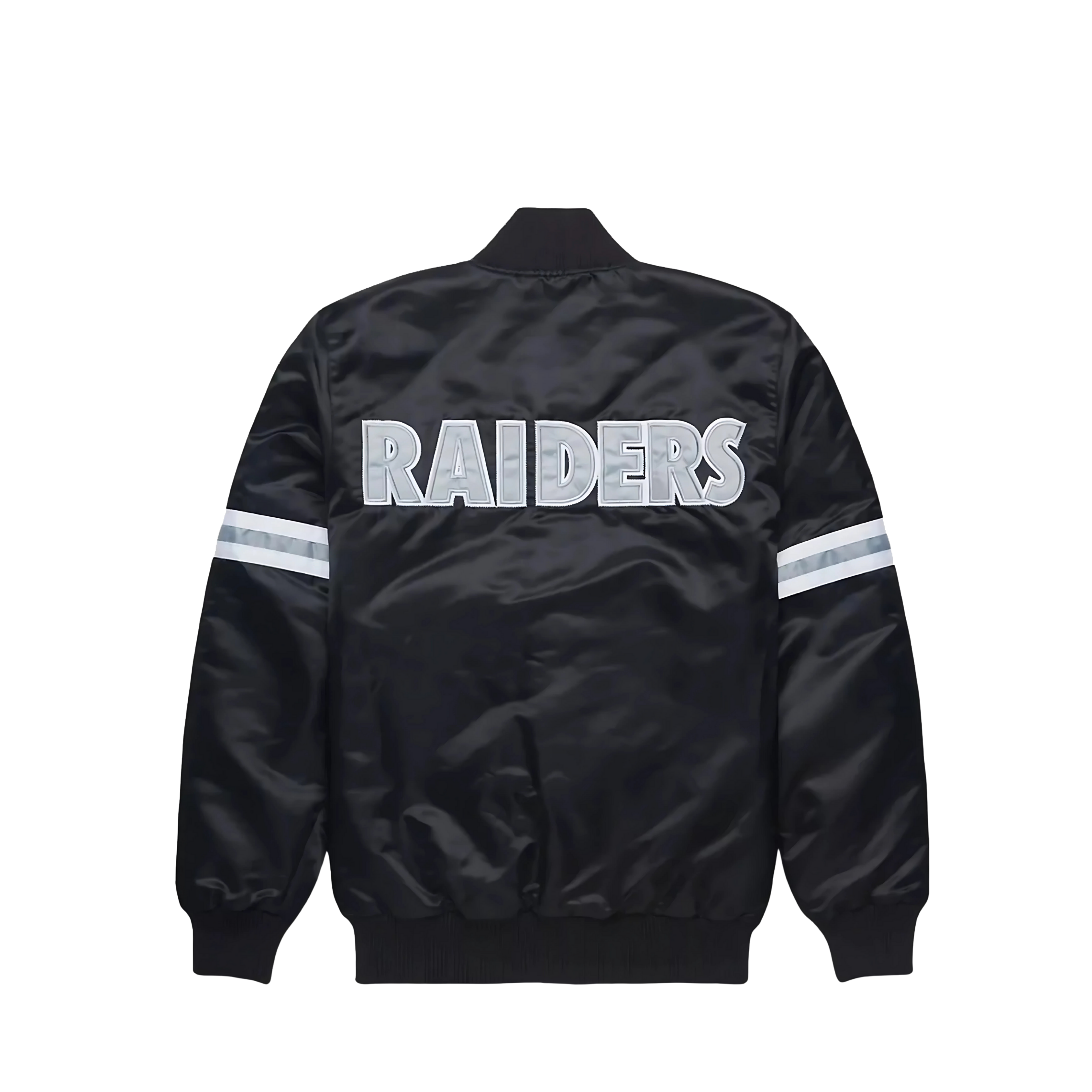 Las Vegas Raiders classic satin bomber fanwear, JacketnJoint