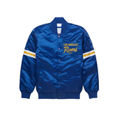 Los Angeles Rams royal blue heritage satin NFL jacket, JacketnJoint