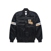 New Orleans Saints gold satin legacy NFL jacket front view, JacketnJoint