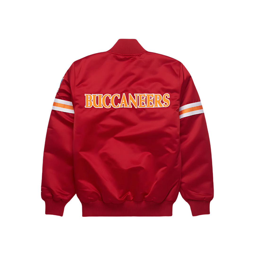 Premium Satin Red Jacket for Tampa Bay Buccaneers Fans, JacketnJoint