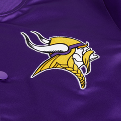 Purple Satin Jacket Minnesota Vikings Fan Gear, JacketnJoint