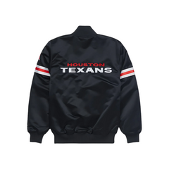 Official Texans Black Satin Pro Line Fan Jacket, JacketnJoint