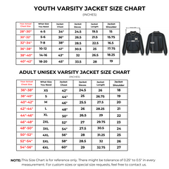 Jacket size chart, JacketnJoint