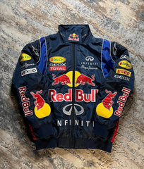 Vintage Motorsport Racing Bomber Jacket – Red Bull Inspired