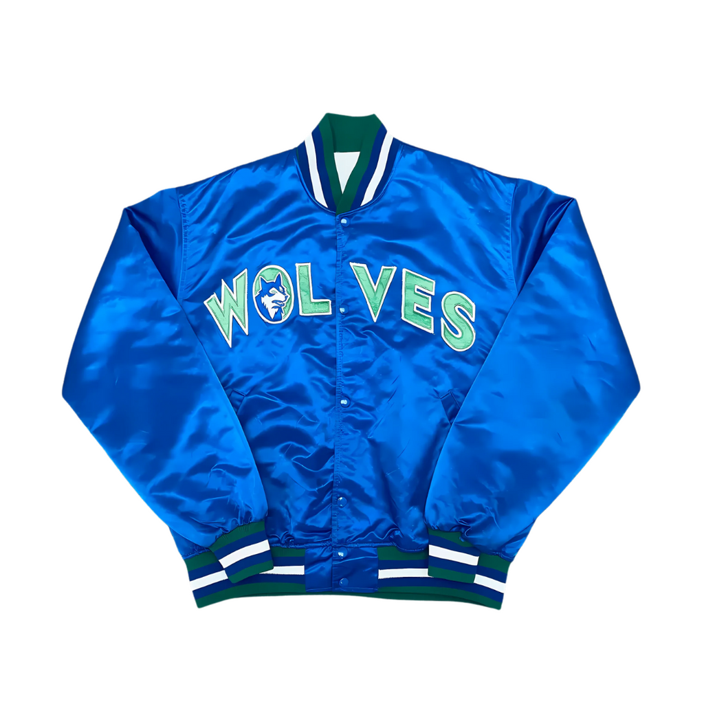 Minnesota Timberwolves NBA Satin Varsity Jacket | JacketnJoint