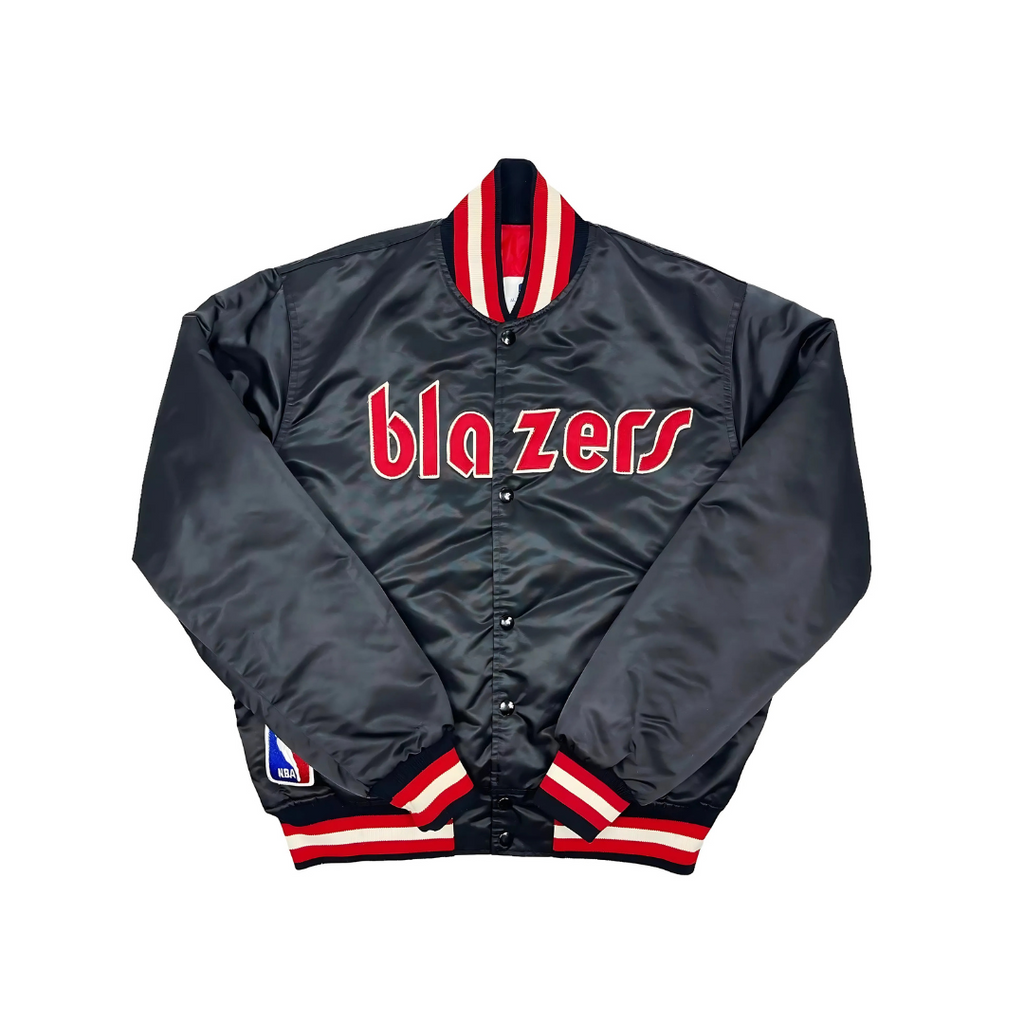 Portland Trail Blazers NBA Satin Varsity Jacket | JacketnJoint