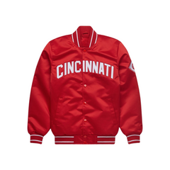 Cincinnati Reds authentic satin varsity bomber jacket JacketnJoint