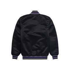Colorado Rockies baseball fanwear satin jacket back view, JacketnJoint
