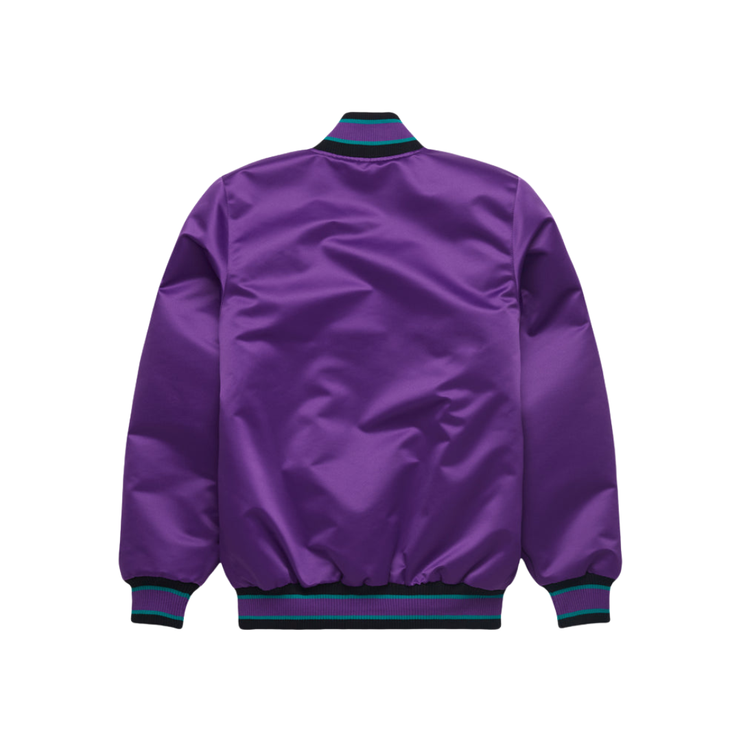 Arizona Diamondbacks satin varsity bomber jacket back view, Jacketnoint