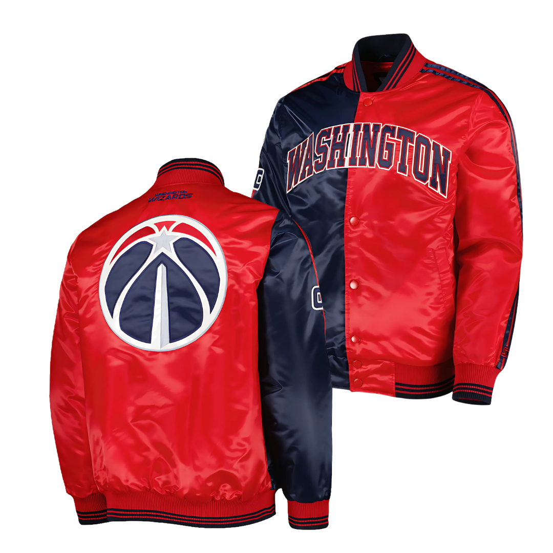 Official NBA Washington Wizards satin basketball jacket, JacketnJoint