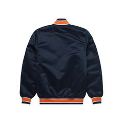 Official MLB Detroit Tigers satin jacket back view, JacketnJoint