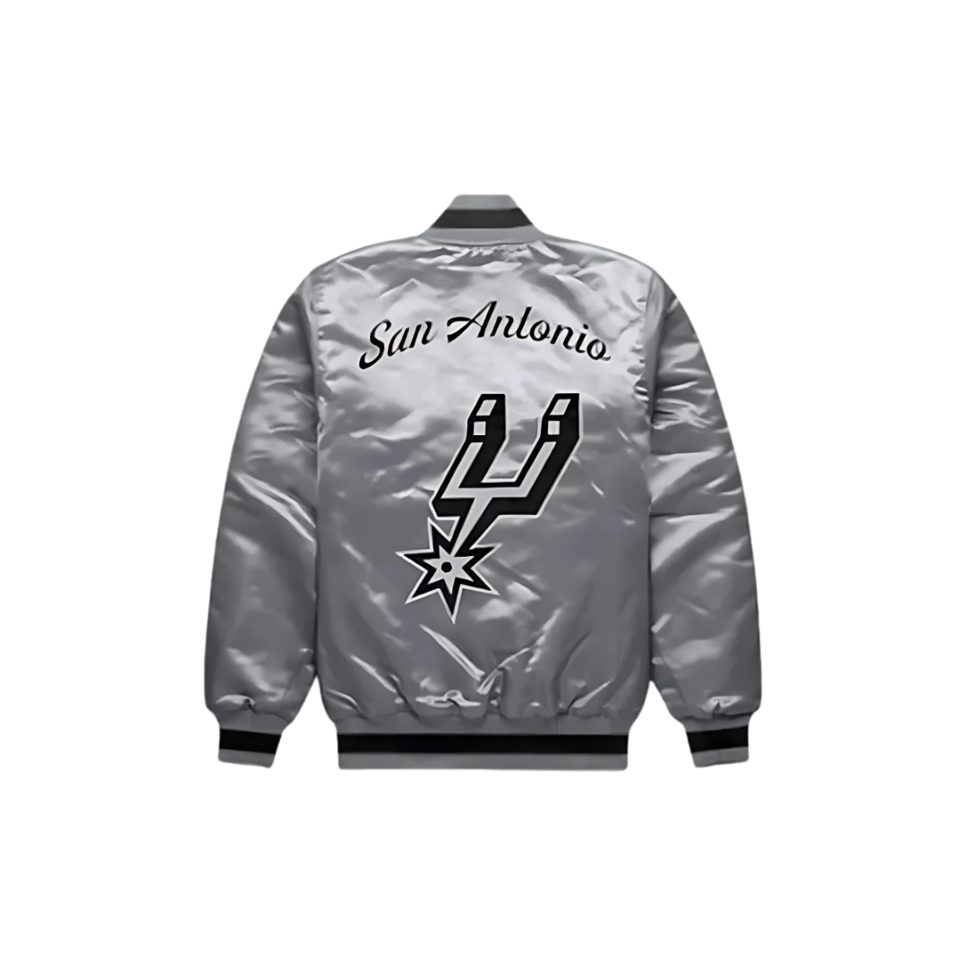 NBA San Antonio Spurs fan apparel satin jacket, JacketnJoint
