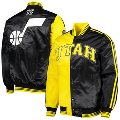 Utah Jazz NBA fan satin jacket with retro design, JacketnJoint