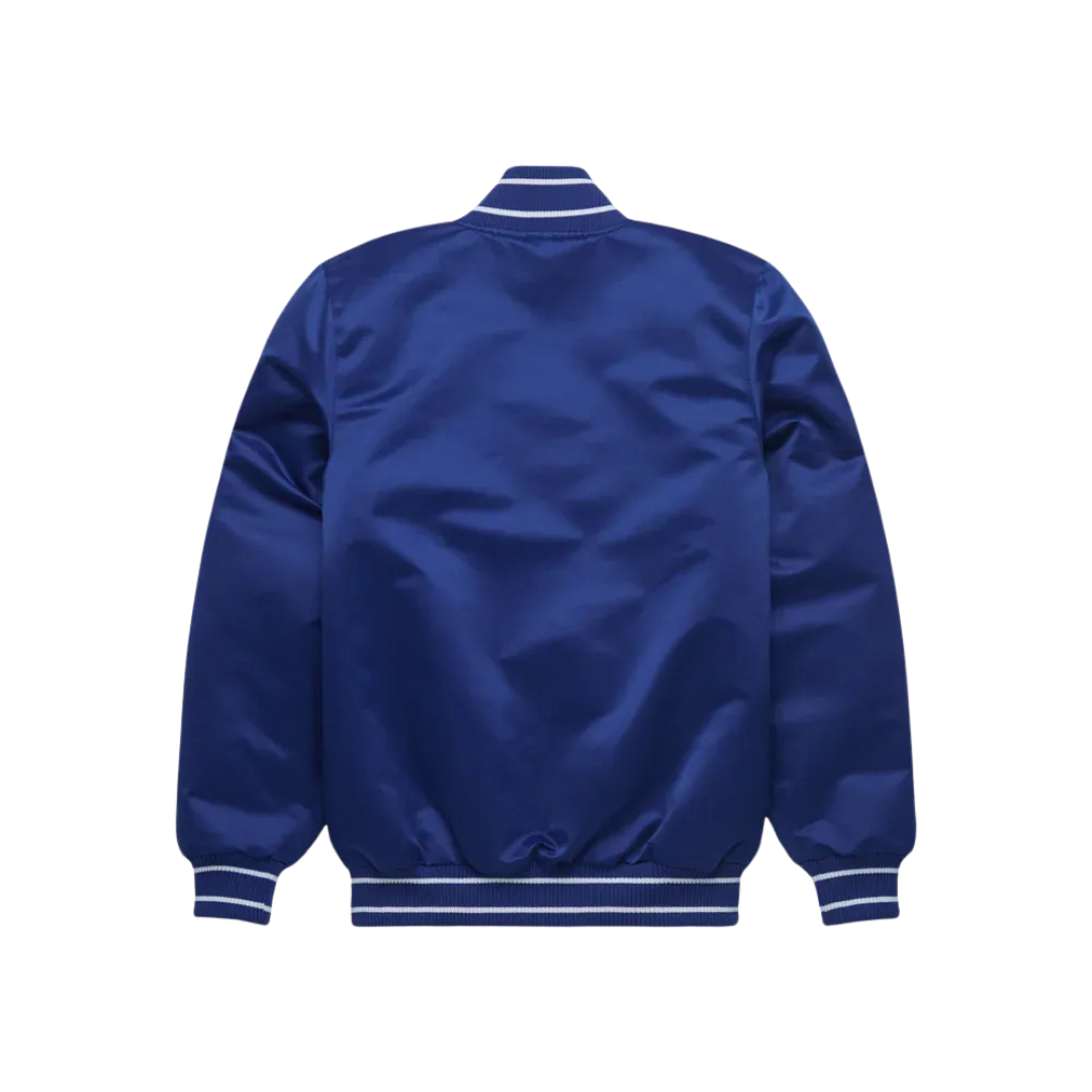 Kansas City Royals Heritage Satin Bomber Jacket back view, JacketnJoint