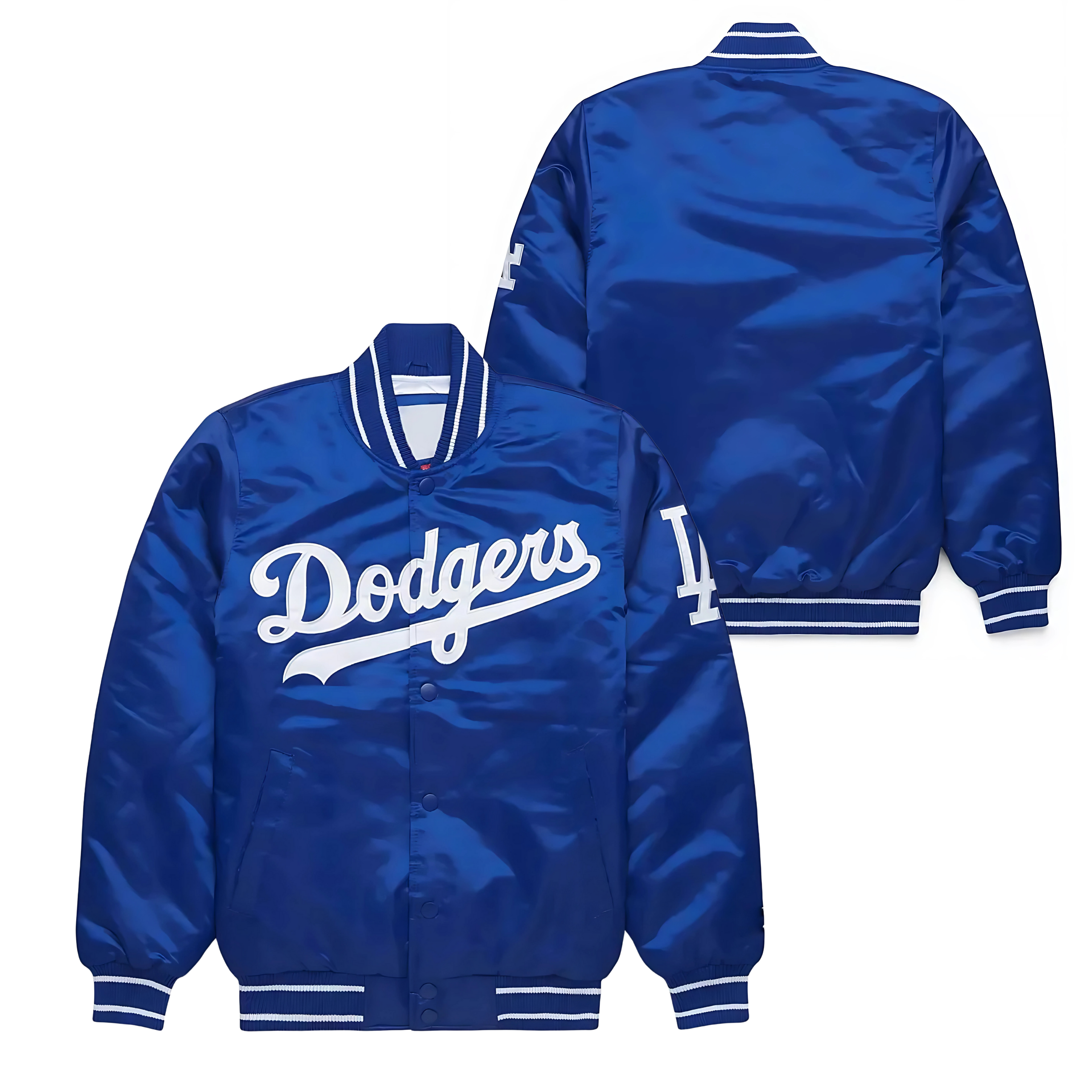  Dodgers Legacy Satin Bomber, Royal Blue, JacketnJoint