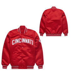 Retro Cincinnati Reds MLB satin fanwear bomber jacket, JacketnJoint