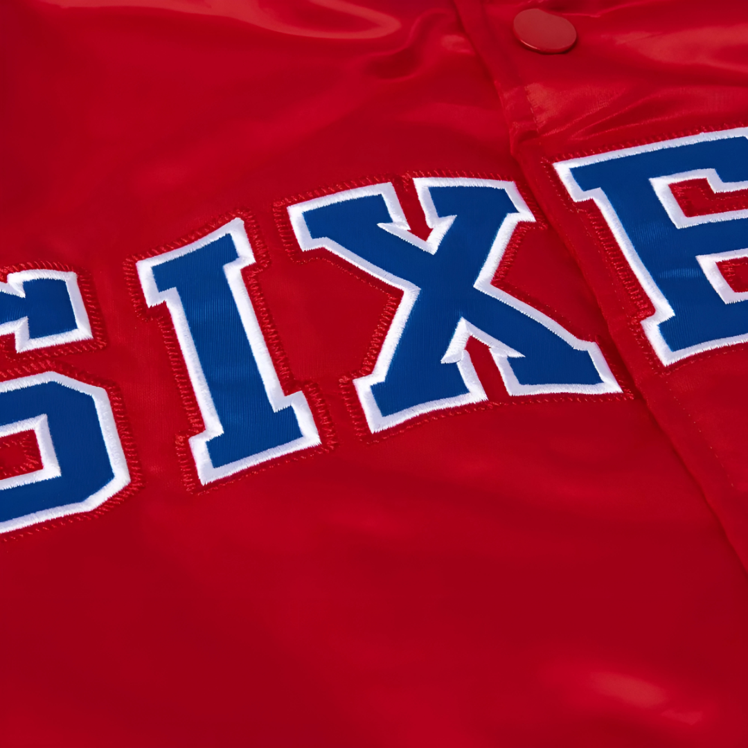 Official NBA Philadelphia 76ers varsity jacket with embroidered logo, JacketnJoint