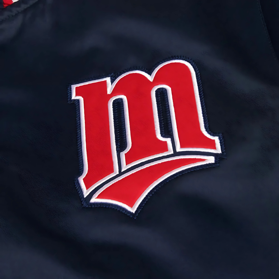 MLB Minnesota Twins satin jacket with team logo, JacketnJoint