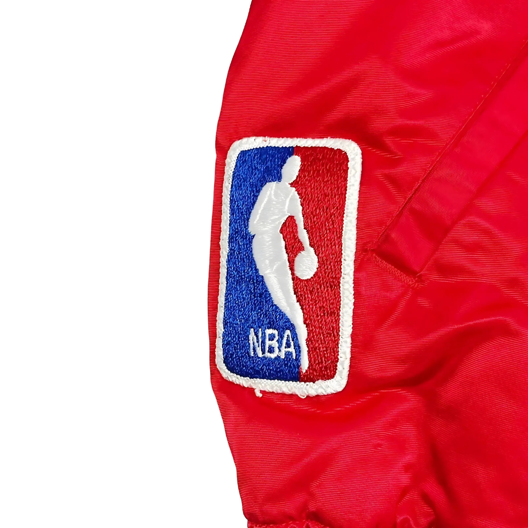 NBA Los Angeles Clippers retro satin jacket side view, JacketnJoint