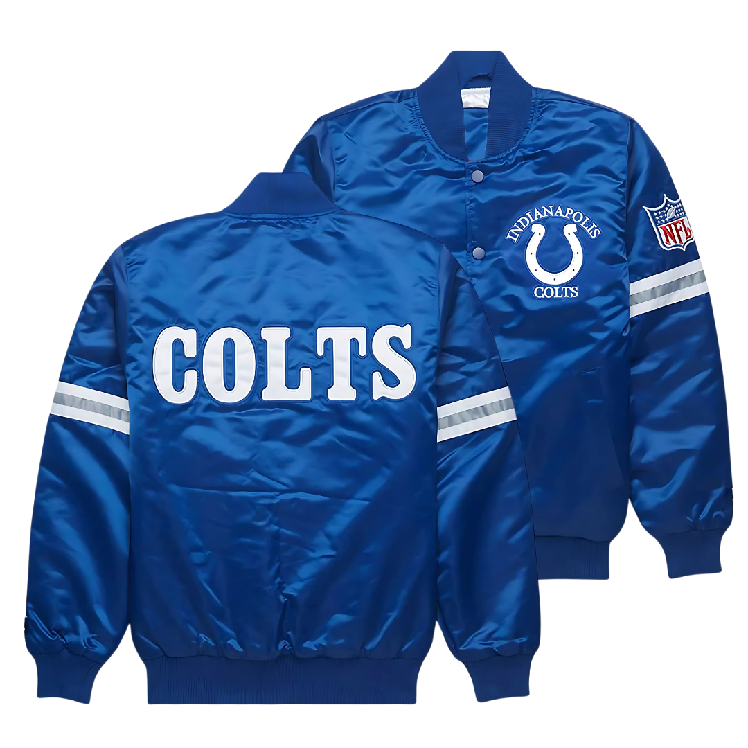 Authentic NFL Satin Jacket Indianapolis Colts Team Gear, JacketnJoint