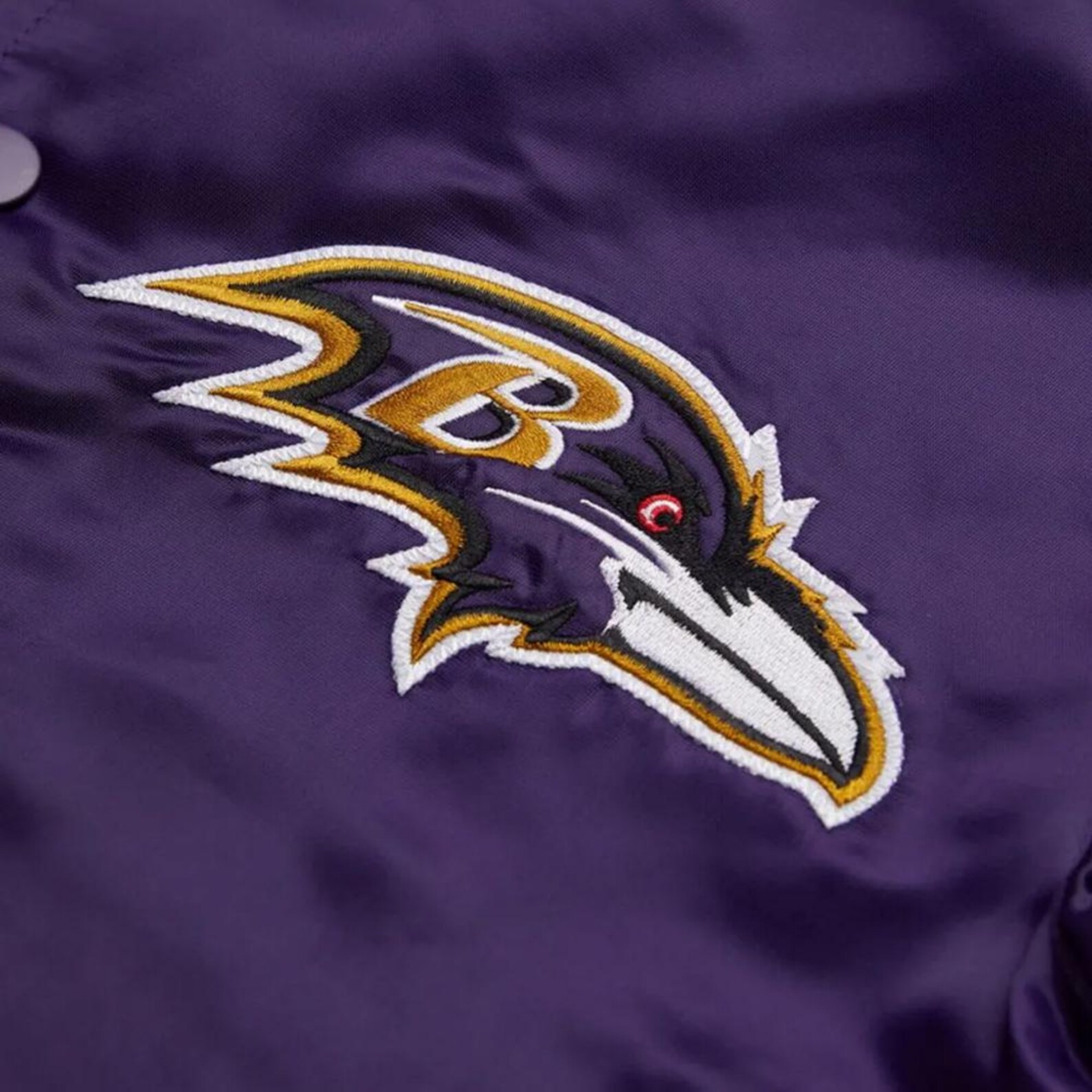 Authentic Baltimore Ravens NFL fanwear outerwear in satin, JacketnJoint