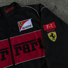 Black Ferrari racing jacket for men – official F1 apparel, JacketnJoint