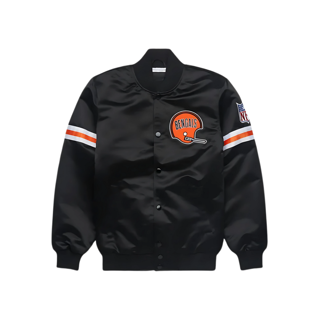 Cincinnati Bengals Pro NFL Jacket front design, JacketnJoint