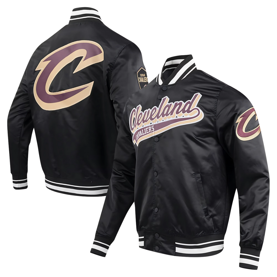 Classic edition Cleveland Cavaliers satin outerwear for fans, JacketnJoint