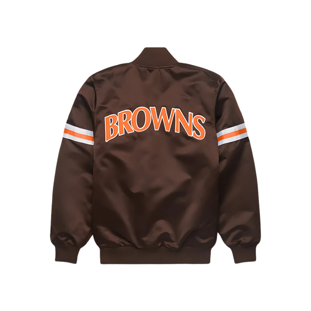 Official Cleveland Browns football jacket with embroidery, JacketnJoint